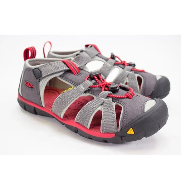 Keen Shoes Keen Seacamp Ii Cnx Kids Sz Us 3 Hiking Gray Red